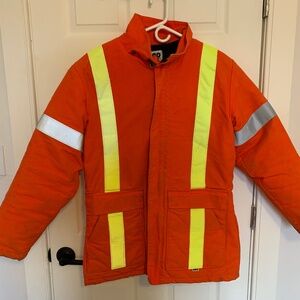 AGO high visibility safety winter parka